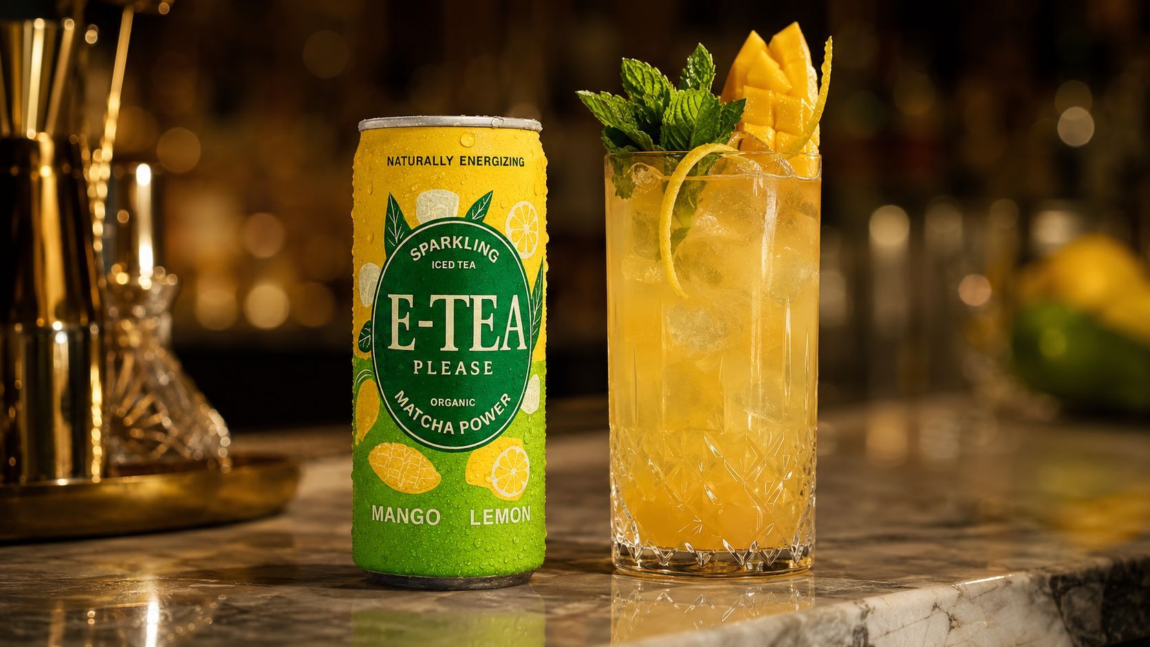 Pur oder als Mixer: Mango, Zitrone und Matcha passen perfekt in Longdrinks und Cocktails.
